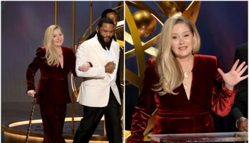 Christina Applegate, apariție emoționantă în baston, pe scena premiilor Emmy. Actrița, chinuită de un diagnostic cumplit