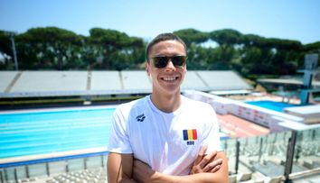 Camelia Potec, după ce David Popovici a ajuns în finala de 200 m liber la Roma: Iubește să înoate în competiții, acolo este scena lui