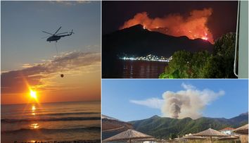 Thassosul arde! Incendiu puternic în zona Potamia: “Credeam că sunt gâze, dar era cenușă ce cădea de sus peste drum