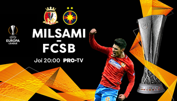 Returul dublei FC Milsami Orhei – FCSB din turul 1 preliminar al Europa League va fi în direct la PRO TV!