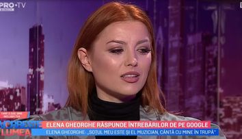 VIDEO Elena Gheorghe răspunde întrebarilor de pe Google