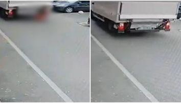 O femeie a fost ucisă de un camion care dădea cu spatele, în București! Momentul a fost filmat. Imagini cu puternic impact emoțional