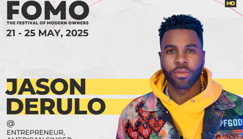 Jason Derulo vine în România la FOMO - Festival Of Modern Owners! Pentru prima dată superstarul internațional urcă pe scena ca speaker, antreprenor și investitor