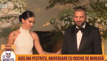 Adelina Pestrițu, din nou în rochie de mireasă, alături de alesul ei, într-un cadru spectaculos