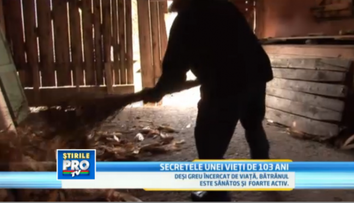 Cum arata cel mai batran om din Romania. Are 103 ani si a dezvaluit secretul longevitatii sale