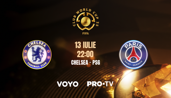 Duminică, PRO TV și VOYO vor transmite în direct, de la ora 22:00, finala FIFA Club World Cup 2025: Chelsea vs PSG