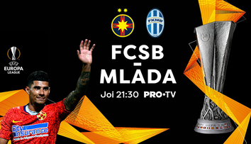 FCSB – Mlada Boleslav se vede numai la PRO TV joia aceasta