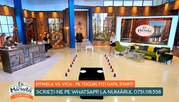 Otniela vs. Vica - pe tocuri. Cum s-au descurcat cele două la provocarea lansată de Cătălin Măruță