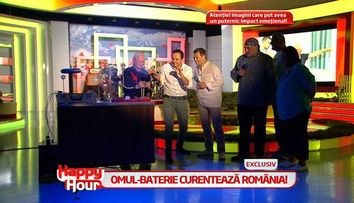 Omul-baterie, sarbul care prajeste mici cu mana, a facut un show cu scantei la 
