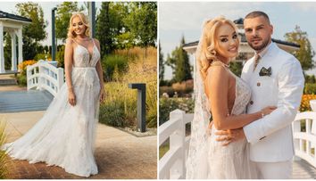 Maria Constantin, o mireasă splendidă! Cât a costat rochia cu diamante purtată de artistă în ziua nunții