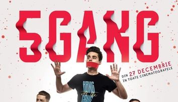 O secvență din filmul de comedie 5GANG: Un Altfel De Crăciun proiectată în premieră la petrecerea Global Records