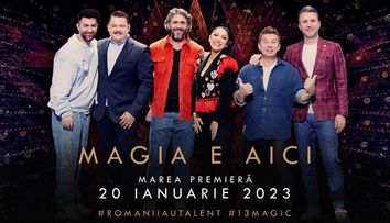 În ianuarie începe sezonul #13magic al celui mai iubit show de divertisment, Românii au talent!