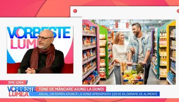 VIDEO De ce aruncă românii tone de mâncare la gunoi. Psihologul Cristian Andrei vine cu explicații