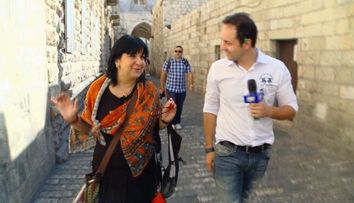 Carmen Serban, in pelerinaj in Israel. Catalin Maruta a insotit-o si <span style=
