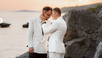 Max Raileanu și George Popescu și-au unit destinele în Grecia. Imagini spectaculoase de la ceremonia de la Ktima Delmare Pantazara