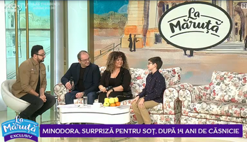 VIDEO Minodora, supriză pentru soț, după 14 ani de căsnicie