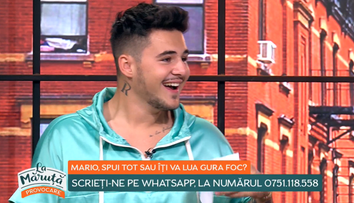 Mario, spui tot sau îți va lua gura foc? Cum s-a descurcat vedeta la provocare