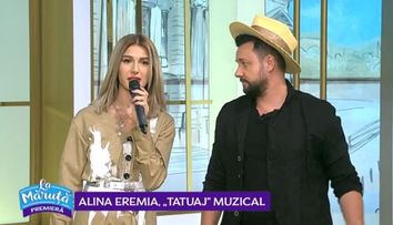 VIDEO Alina Eremia și-a tatuat titlul ultimei piese