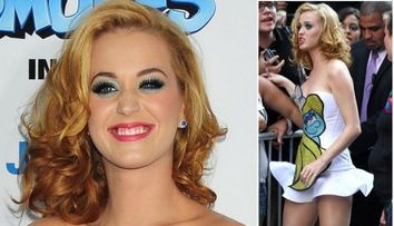 Katy Perry arata ca o gospodina care s-a  vopsit singura acasa: blondul i-a iesit... roscat!