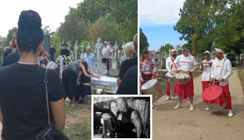 Răzvan Gorcinski a fost înmormântat. Imagini impresionante de la cimitir