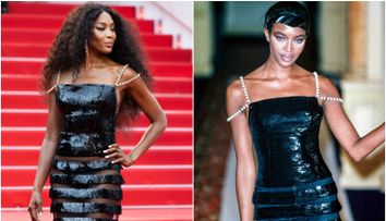 Are 53 de ani și încape în rochiile din urmă cu 28 de ani!  Naomi Campbell, fabuloasă într-o ținută purtată și în 1996