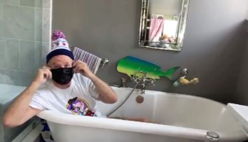 Bill Murray, interviu din cadă cu realizatorul Jimmy Kimmel