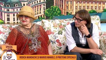 Cum l-a descris Rodica Mandache pe Marius Manole. „Dacă mă tăvălesc de jale, știu că îl pot suna la orice oră”