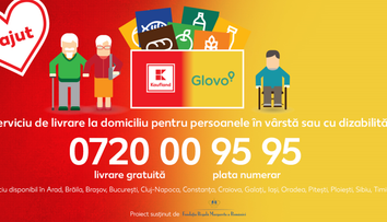 Kaufland și Glovo vin în sprijinul persoanelor în vârstă sau cu dizabilități