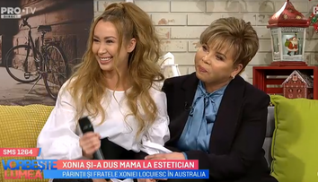VIDEO Xonia și-a dus mama la estetician. Cum arată acum femeia de 57 de ani