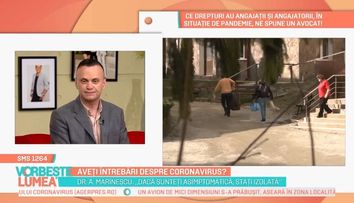 Dr. Adrian Marinescu le răspunde telespectatorilor la întrebările legate de coronavirus
