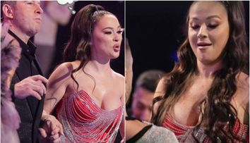 Vladuța Lupău, într-o rochie imposibil de scurtă și ultra decoltată. Ținuta cu care a aprins imaginația fanilor