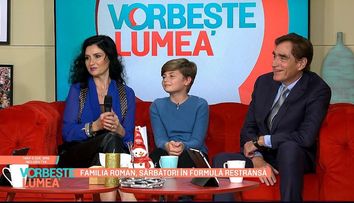 Petre Roman, apariție rară la TV, alături de soție și fiul lor, Petrus