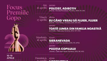 Maraton Gopo: filme câștigătoare revin pe marele ecran. Selecție aniversară la Apollo111 Cinema