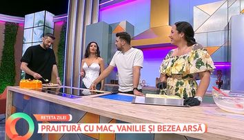 Prăjitura cu mac și cremă de vanilie care i-a cucerit pe prezentatorii de la „Vorbește Lumea”. Rețeta Florenței pas cu pas