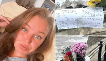 Omagiul pe care doi copii l-au lăsat în locul în care mama lor a murit. Tânăra s-a înecat pe o plajă. Avea doar 32 de ani: „Mămica mea frumoasă, te iubesc enorm”