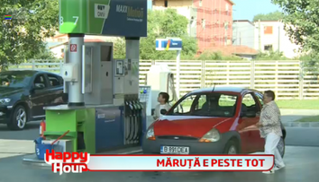 Farsa la benzinarie cu final neasteptat. Lui Maruta nu-i venea sa creada cand a vazut cine coboara din masinuta rosie