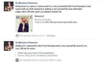 O vrajitoare din Romania vrea sa o ajute pe Beyonce! Vezi ce i-a scris pe Facebook!