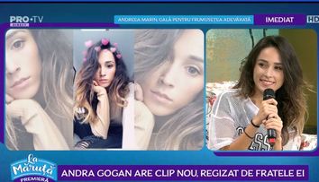 VIDEO Andra Gogan are clip nou, regizat de fratele ei