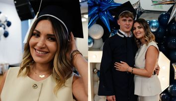 Ela Crăciun, emoții la superlativ. Fiul ei cel mare a absolvit liceul