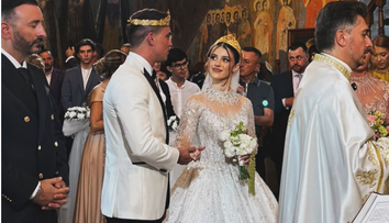 Fiica lui Mugur Mihăiescus s-a căsătorit, într-o rochie de mireasă spectaculoasă. Imagini de la nuntă