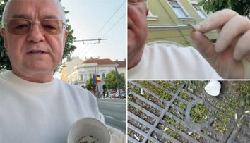 Emil Boc strânge chiștoacele de țigări de pe jos și lansează un avertisment pentru fumători VIDEO