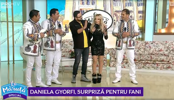 VIDEO Daniela Gyorfi, surpriză pentru fani