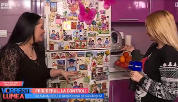 VIDEO Frigiderul, la control! Ce bunătăți are în frigider Silvana Rîciu? 
