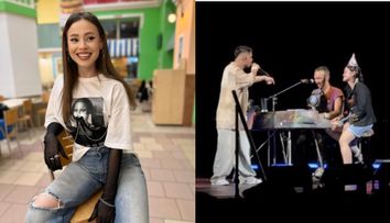 Cine este iubita lui Babasha. Prima reacție după ce partenerul ei a fost huiduit la concertul Coldplay: „Ipocrizia e în floare”