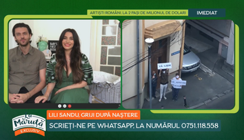 Lili Sandu, griji după naștere. Vedeta a apărut în direct La Măruță alături de Silviu Țolu