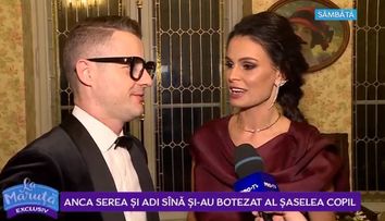 VIDEO Anca Serea și Adi Sînă și-au botezat al șaselea copil