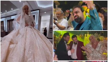 Anda Adam s-a schimbat de rochia de mireasă de 25 kg! Cum arată cea de-a doua ținută de la cea mai opulentă nuntă a anului
