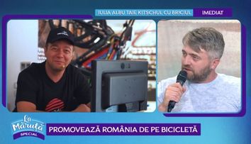 VIDEO Alin Panc și Văru' Săndel promovează România de pe bicicletă