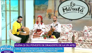 VIDEO Elena și Oli, poveste de dragoste de la un afiș