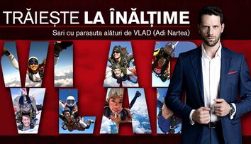 CONCURS VLAD În luna femeii, trăiește la înălțime! Câștigă un salt cu paraşuta alături de Adi Nartea